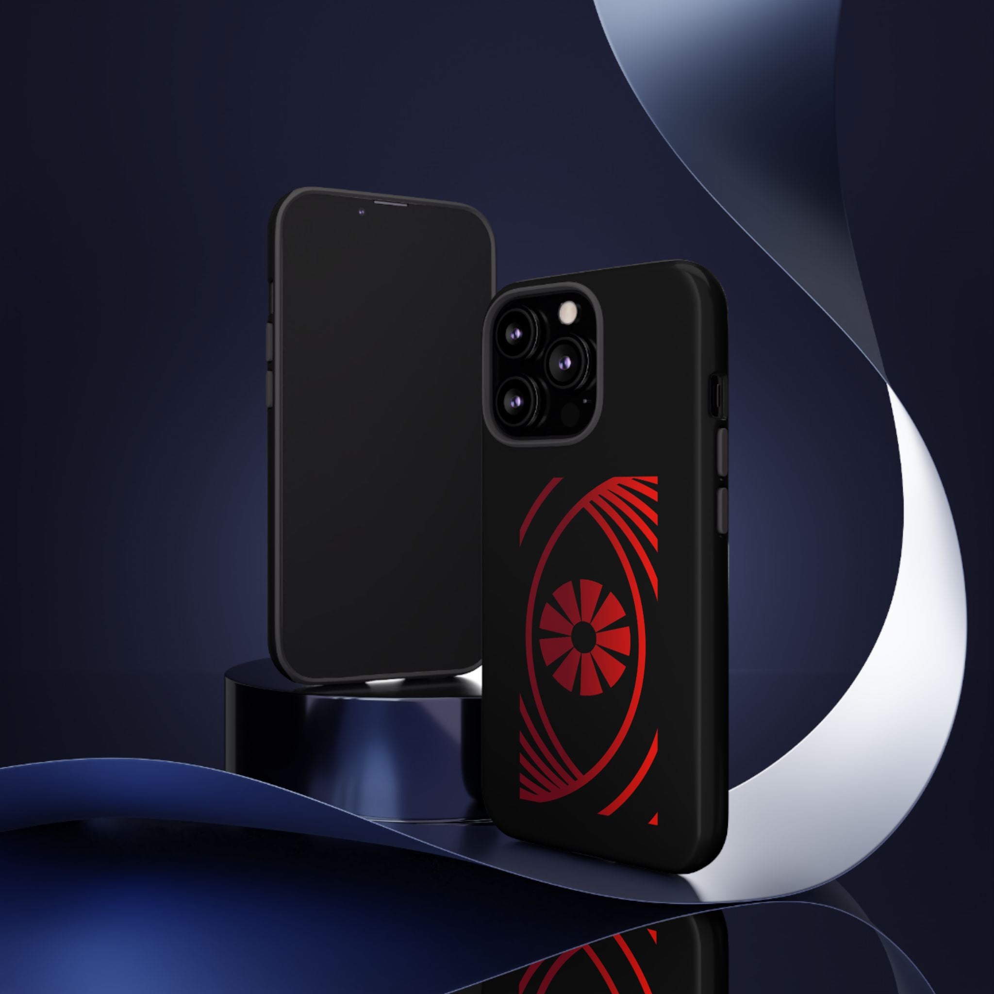 Tough Cases — Red Abstract Eye Graphic Phone Case Printify Phone Case  FUN GUY WORLD