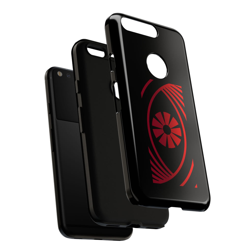 Tough Cases — Red Abstract Eye Graphic Phone Case Printify Phone Case  FUN GUY WORLD