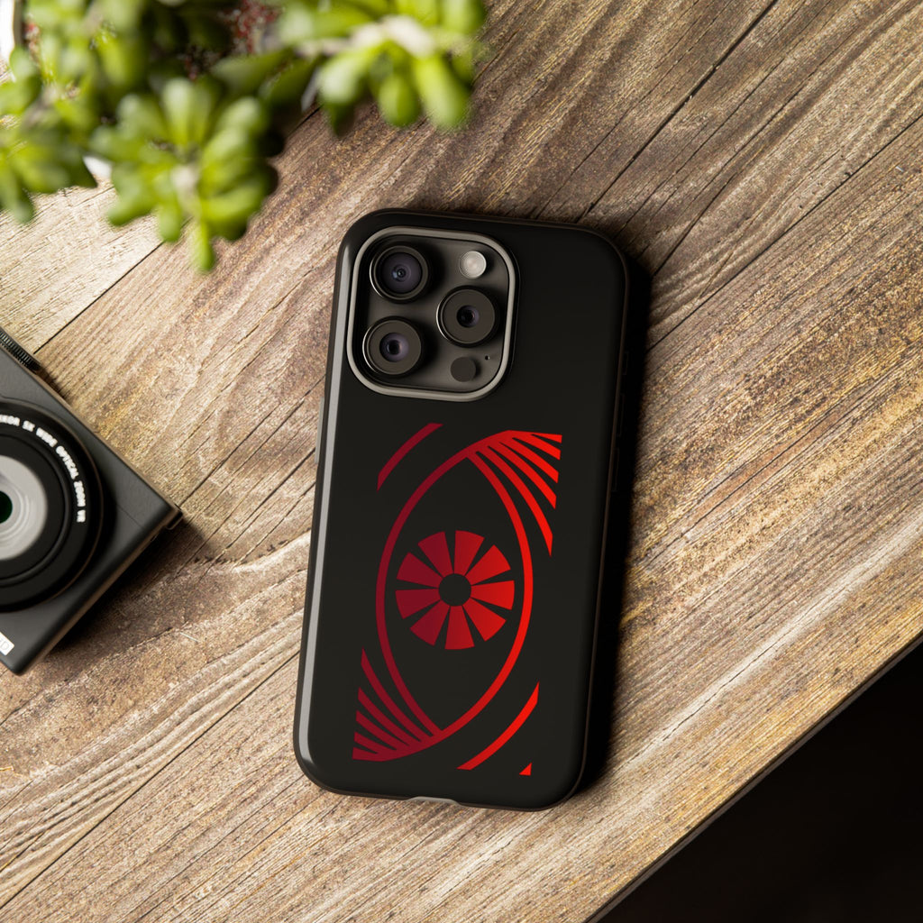 Tough Cases — Red Abstract Eye Graphic Phone Case Printify Phone Case  FUN GUY WORLD