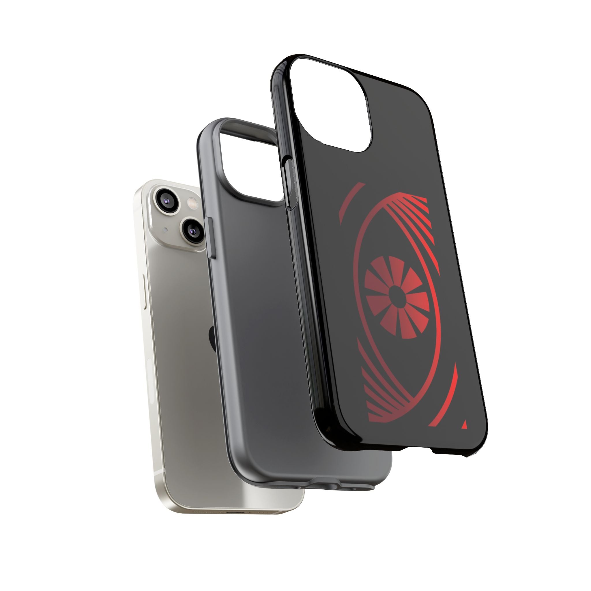 Tough Cases — Red Abstract Eye Graphic Phone Case Printify Phone Case  FUN GUY WORLD