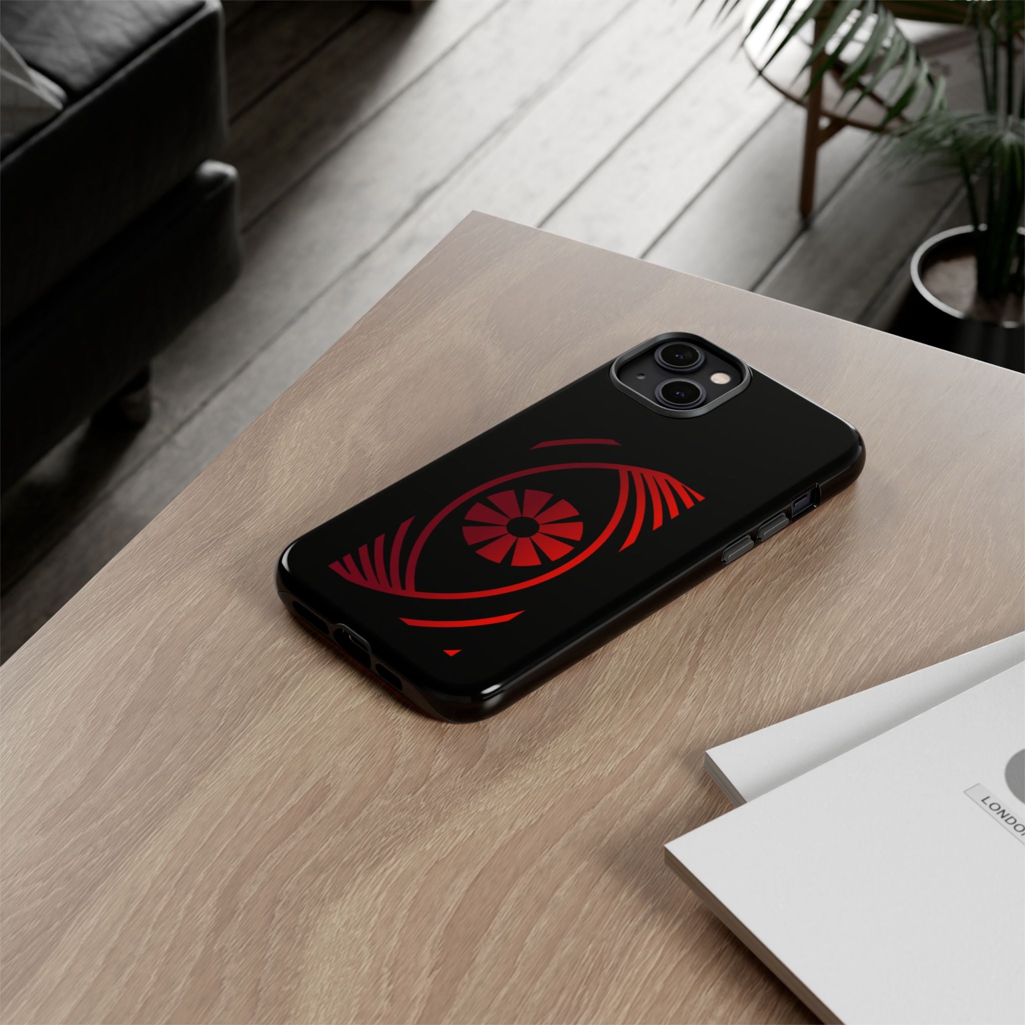 Tough Cases — Red Abstract Eye Graphic Phone Case Printify Phone Case  FUN GUY WORLD