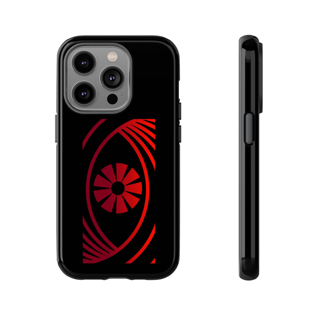 Tough Cases — Red Abstract Eye Graphic Phone Case Printify Phone Case  FUN GUY WORLD
