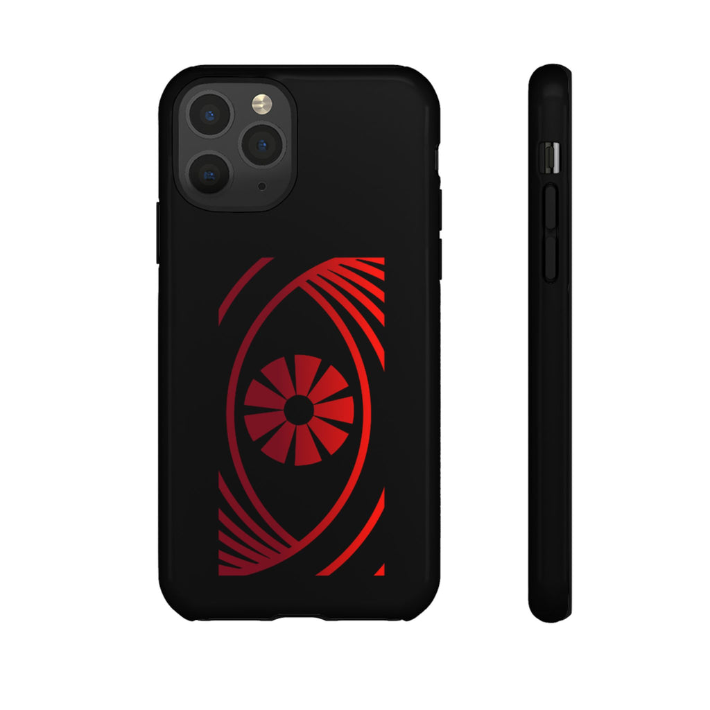 Tough Cases — Red Abstract Eye Graphic Phone Case Printify Phone Case  FUN GUY WORLD