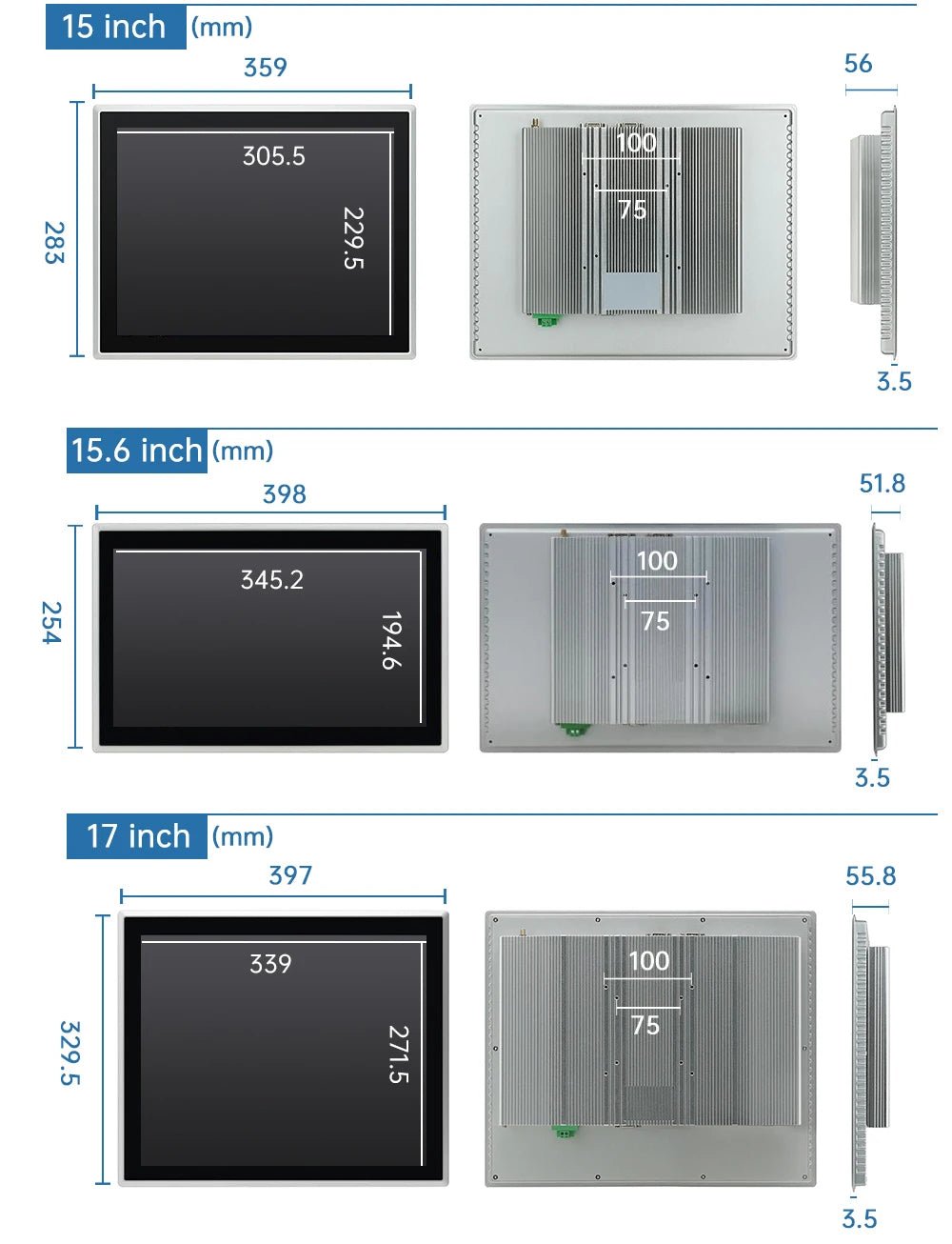 15 - 23.8 Inch Industrial Touch Screen Panel Pc Aluminum Case Embedded Front Ip65 All In One Industrial Panel Pc - FUN GUY WORLD FUN GUYS SHOP FUN GUY WORLD 200000605:200004548;200007763:201336100;272:8093Win 11-i7-16G-512G;5:5703653921.5 Inch  21.5 Inch Win 11 - i7 - 16G - 512G UK|China Mainland 15 - 23.8 Inch Industrial Touch Screen Panel Pc Aluminum Case Embedded Front Ip65 All In One Industrial Panel Pc FUN GUYS SHOP FUN GUY WORLD