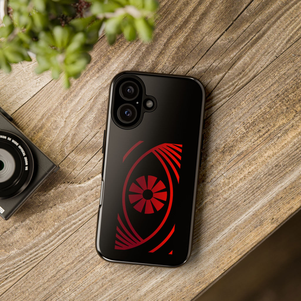 Tough Cases — Red Abstract Eye Graphic Phone Case Printify Phone Case  FUN GUY WORLD