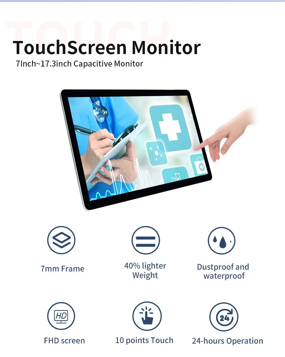 15.6/17.3/18.5 Inch All In One Touch Panel Industrial Pc Android 11 Window 10 Hdmi Wall Mount Touchscreen Waterproof Monitor - FUN GUY WORLD FUN GUYS SHOP FUN GUY WORLD 272:809318.5 Inch;5:5203931209Customized  Customized 18.5 Inch 15.6/17.3/18.5 Inch All In One Touch Panel Industrial Pc Android 11 Window 10 Hdmi Wall Mount Touchscreen Waterproof Monitor FUN GUYS SHOP FUN GUY WORLD