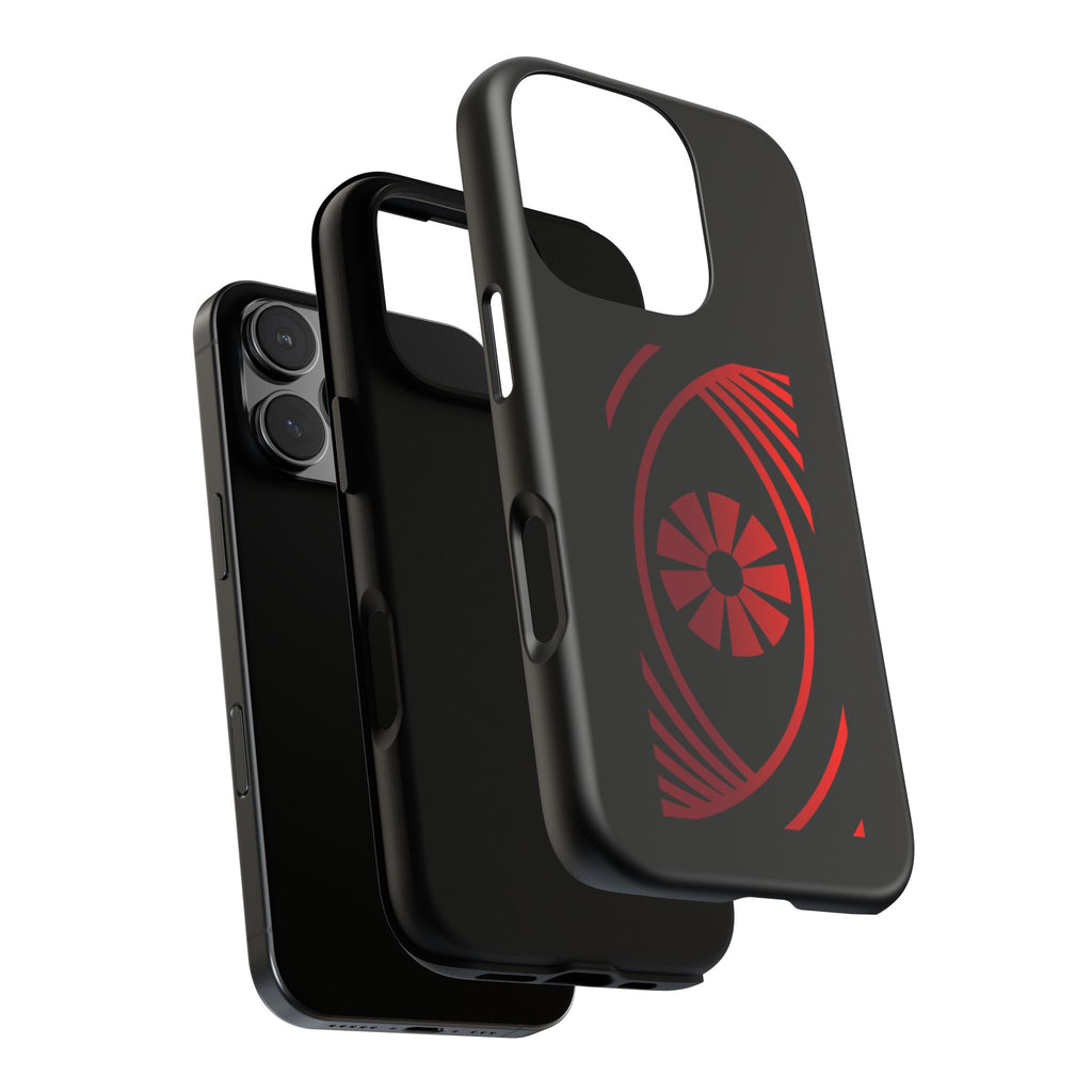 Tough Cases — Red Abstract Eye Graphic Phone Case Printify Phone Case  FUN GUY WORLD