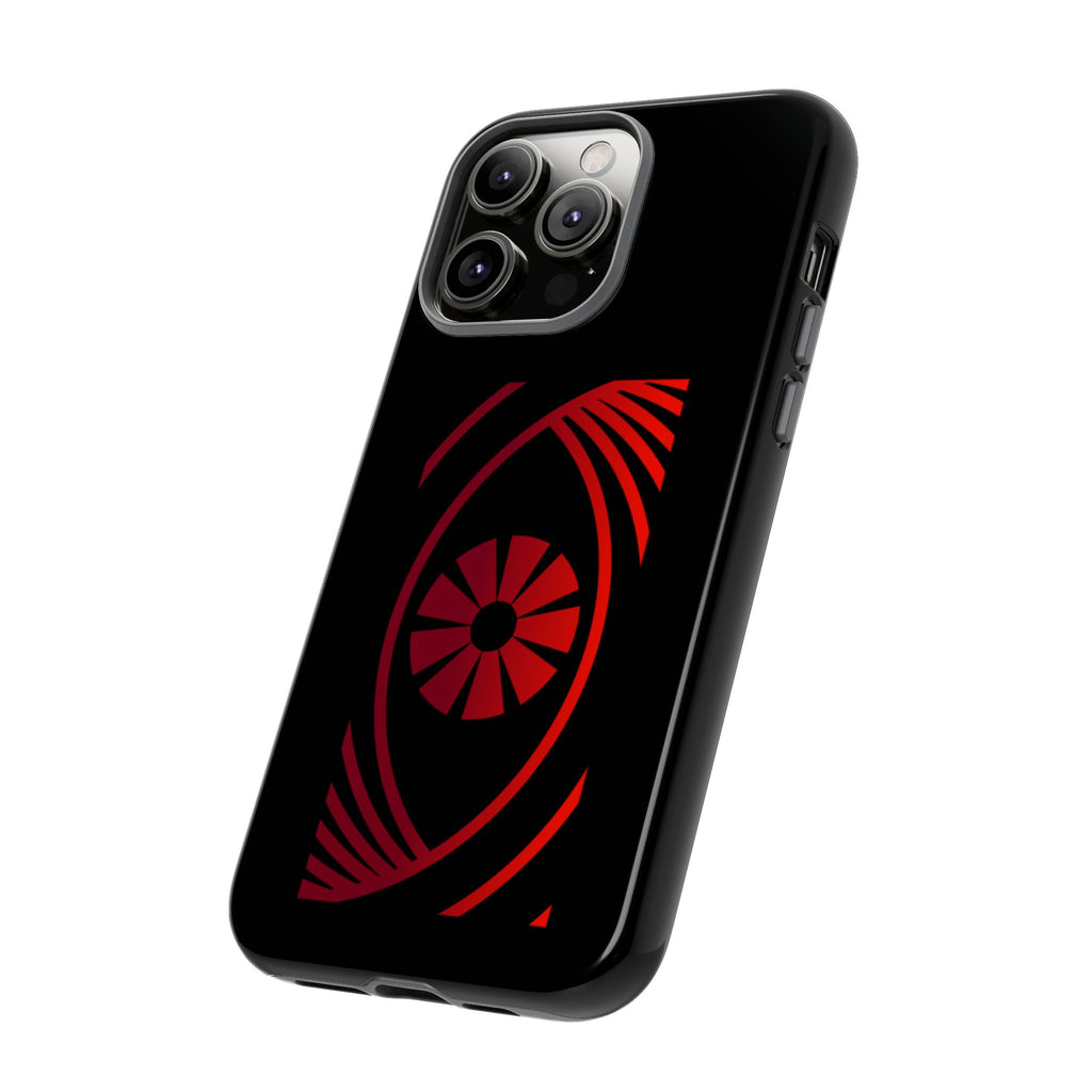 Tough Cases — Red Abstract Eye Graphic Phone Case Printify Phone Case  FUN GUY WORLD