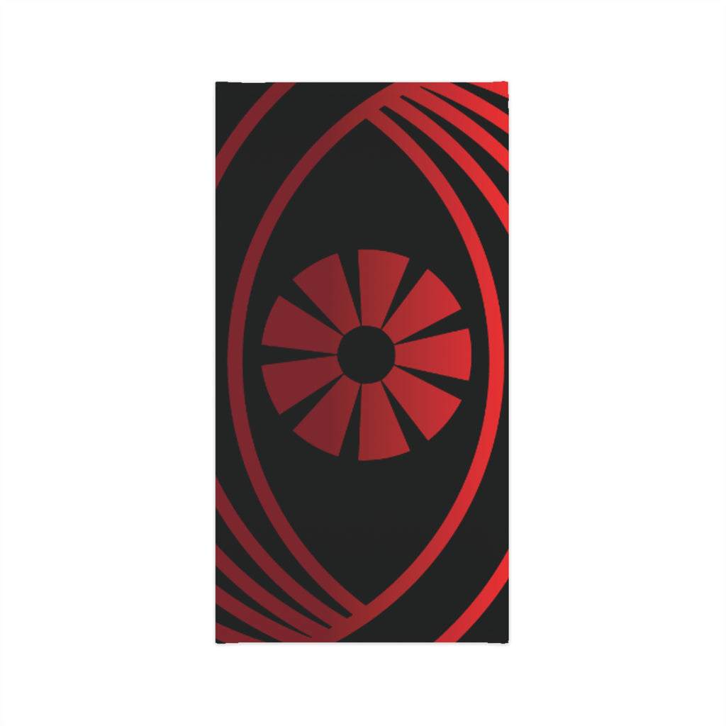 Neck Gaiter — Red Spiral Eye Pattern, Dark Gothic Face Covering Printify All Over Prints  FUN GUY WORLD