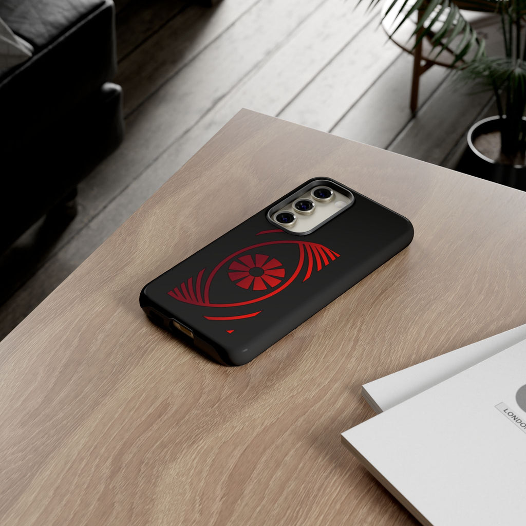 Tough Cases — Red Abstract Eye Graphic Phone Case Printify Phone Case  FUN GUY WORLD
