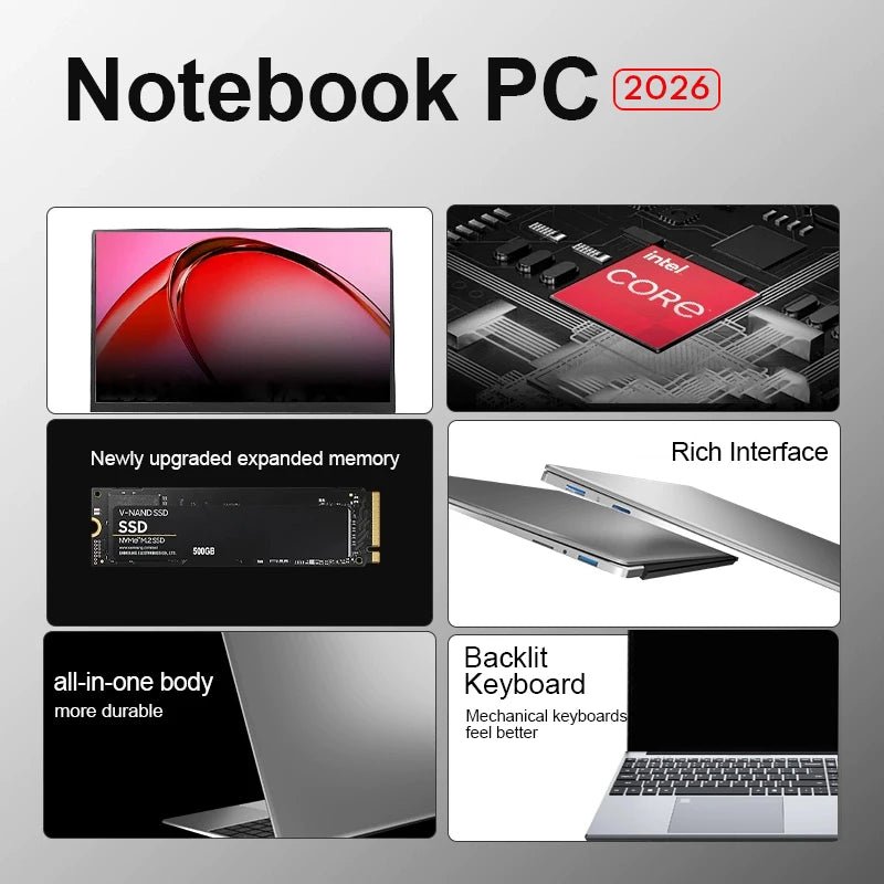 2026 Xiaman 15.6 inch Gaming Laptop Computer Intel Core i9 8950HK Gamer PC 16GB RAM 1TB SSD Windows 11 Office Study Notebook PC - FUN GUY WORLD FUN GUYS SHOP FUN GUY WORLD 200000567:5969Intel Core i9 8950HK;200000605:250416GB RAM 512GB SSD  Intel Core i9 8950HK 16GB RAM 512GB SSD 2026 Xiaman 15.6 inch Gaming Laptop Computer Intel Core i9 8950HK Gamer PC 16GB RAM 1TB SSD Windows 11 Office Study Notebook PC FUN GUYS SHOP FUN GUY WORLD