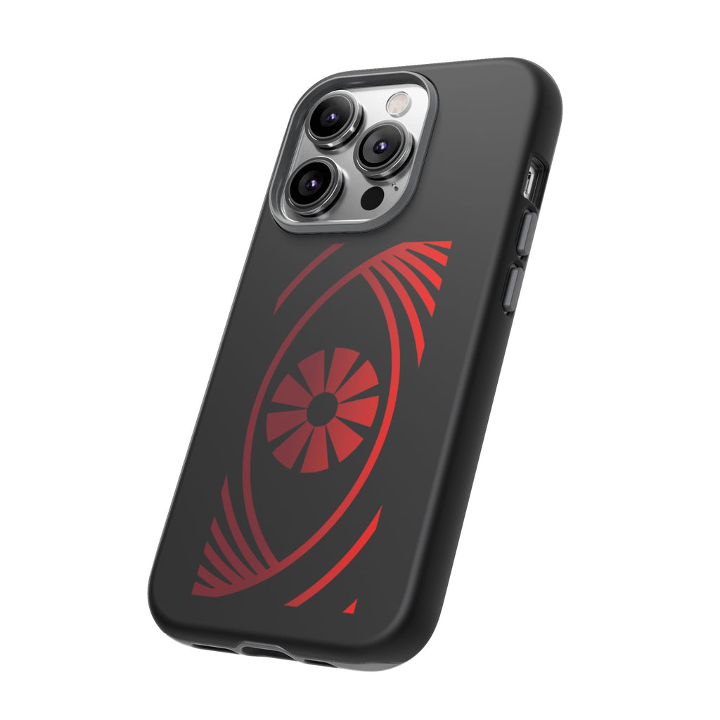Tough Cases — Red Abstract Eye Graphic Phone Case Printify Phone Case  FUN GUY WORLD
