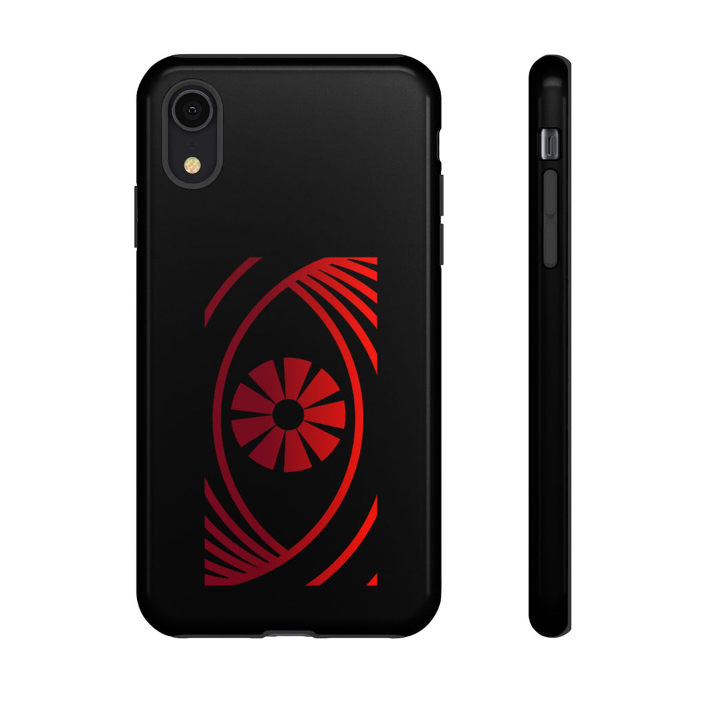 Tough Cases — Red Abstract Eye Graphic Phone Case Printify Phone Case  FUN GUY WORLD