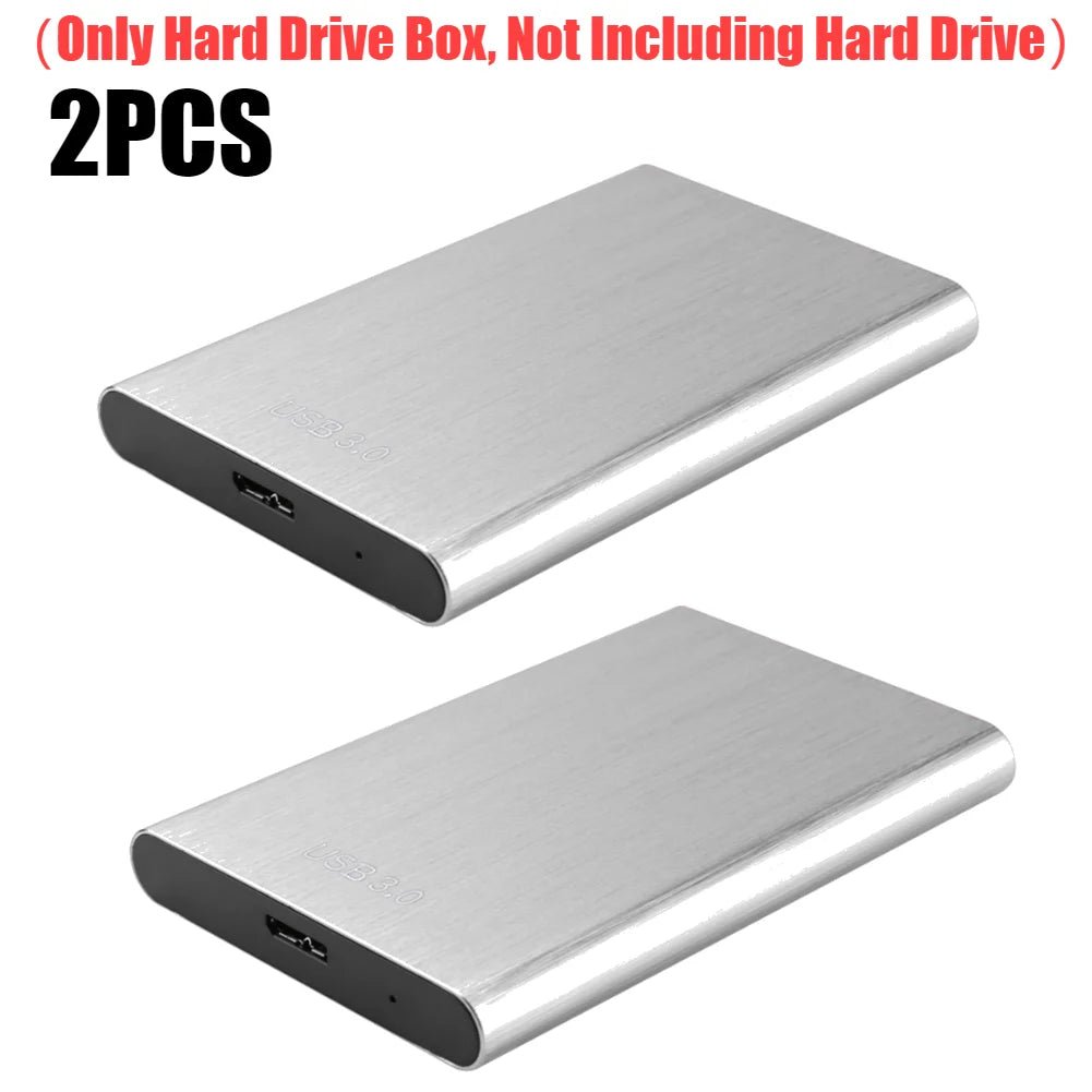 2.5 Inch External Hard Drive Usb 3.0 External Hard Disk Box 1tb Plug And Play （Only Hard Drive Box, Not Including Hard Drive） - FUN GUY WORLD FUN GUYS SHOP FUN GUY WORLD 14:2014411712PCS Silver;200007763:201336100  2PCS Silver China Mainland 2.5 Inch External Hard Drive Usb 3.0 External Hard Disk Box 1tb Plug And Play （Only Hard Drive Box, Not Including Hard Drive） FUN GUYS SHOP FUN GUY WORLD
