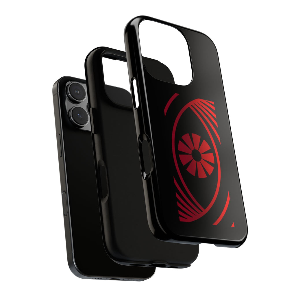Tough Cases — Red Abstract Eye Graphic Phone Case Printify Phone Case  FUN GUY WORLD