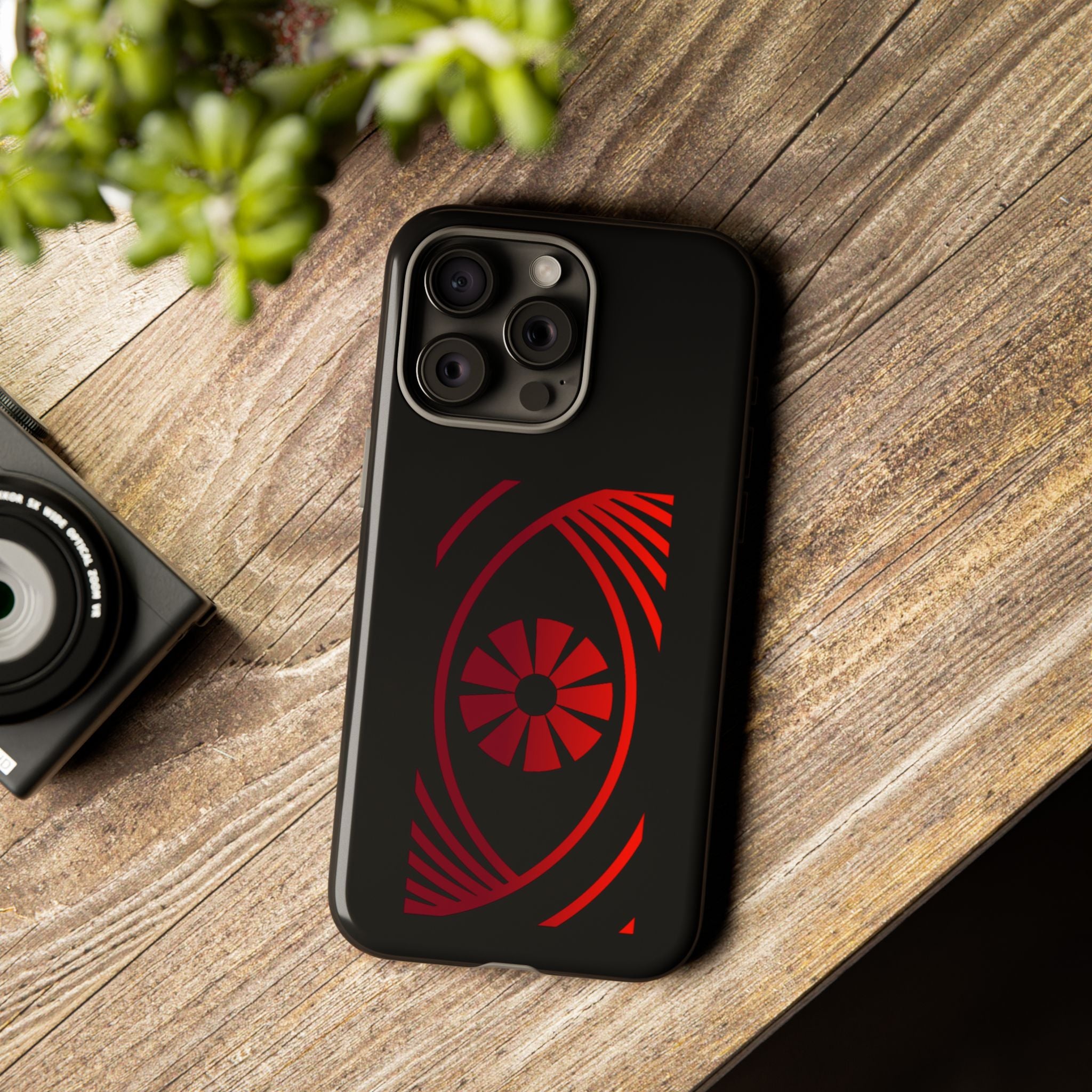 Tough Cases — Red Abstract Eye Graphic Phone Case Printify Phone Case  FUN GUY WORLD