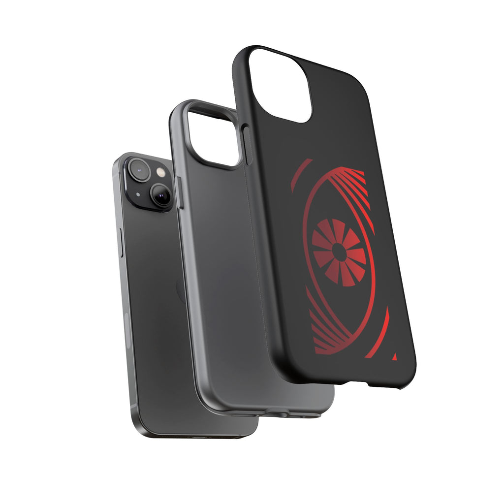 Tough Cases — Red Abstract Eye Graphic Phone Case Printify Phone Case  FUN GUY WORLD