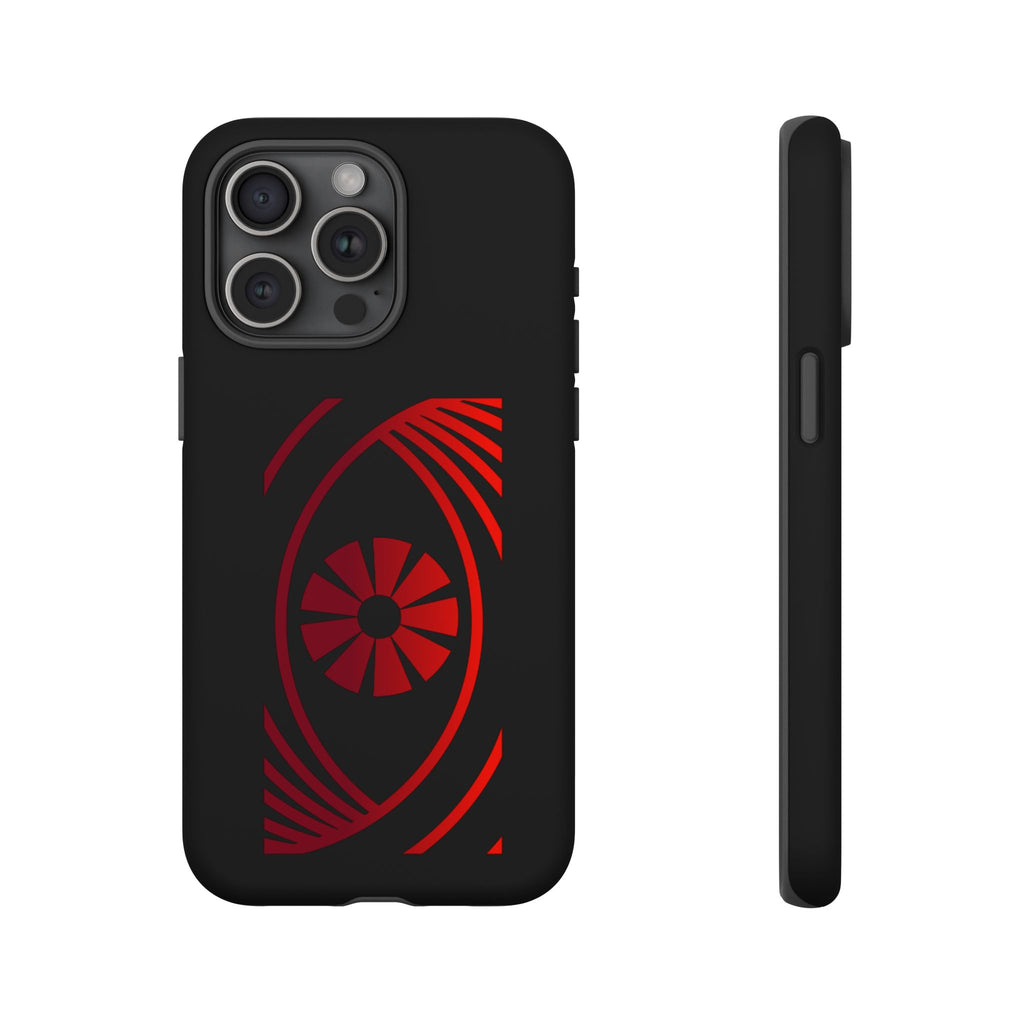 Tough Cases — Red Abstract Eye Graphic Phone Case Printify Phone Case  FUN GUY WORLD
