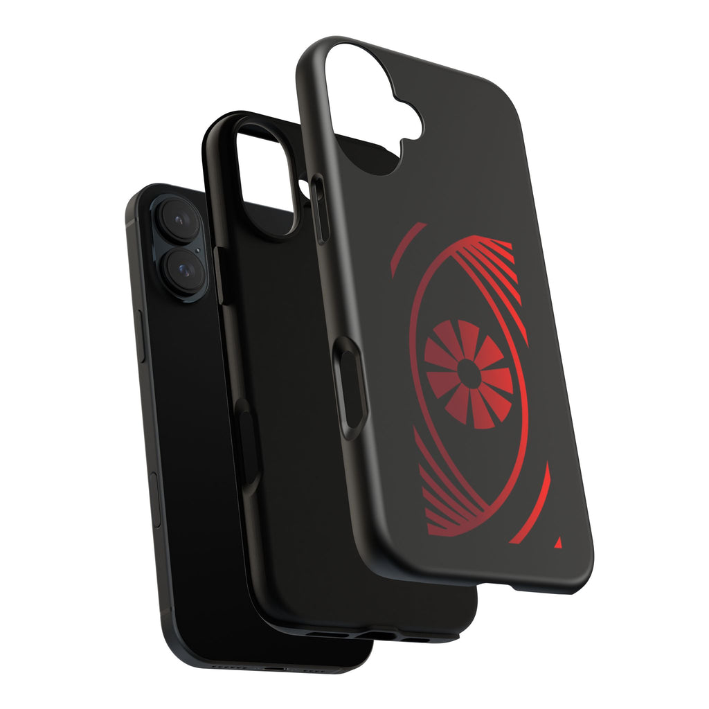Tough Cases — Red Abstract Eye Graphic Phone Case Printify Phone Case  FUN GUY WORLD