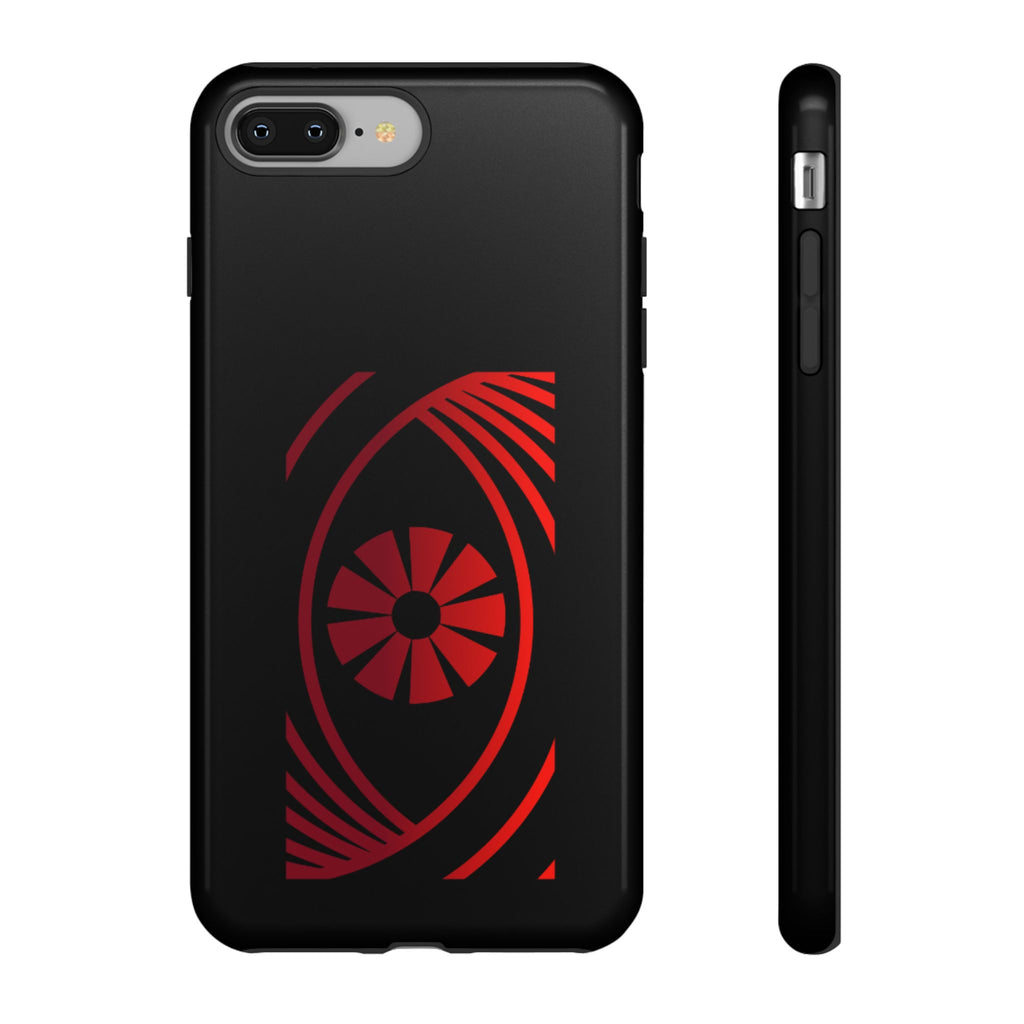 Tough Cases — Red Abstract Eye Graphic Phone Case Printify Phone Case  FUN GUY WORLD