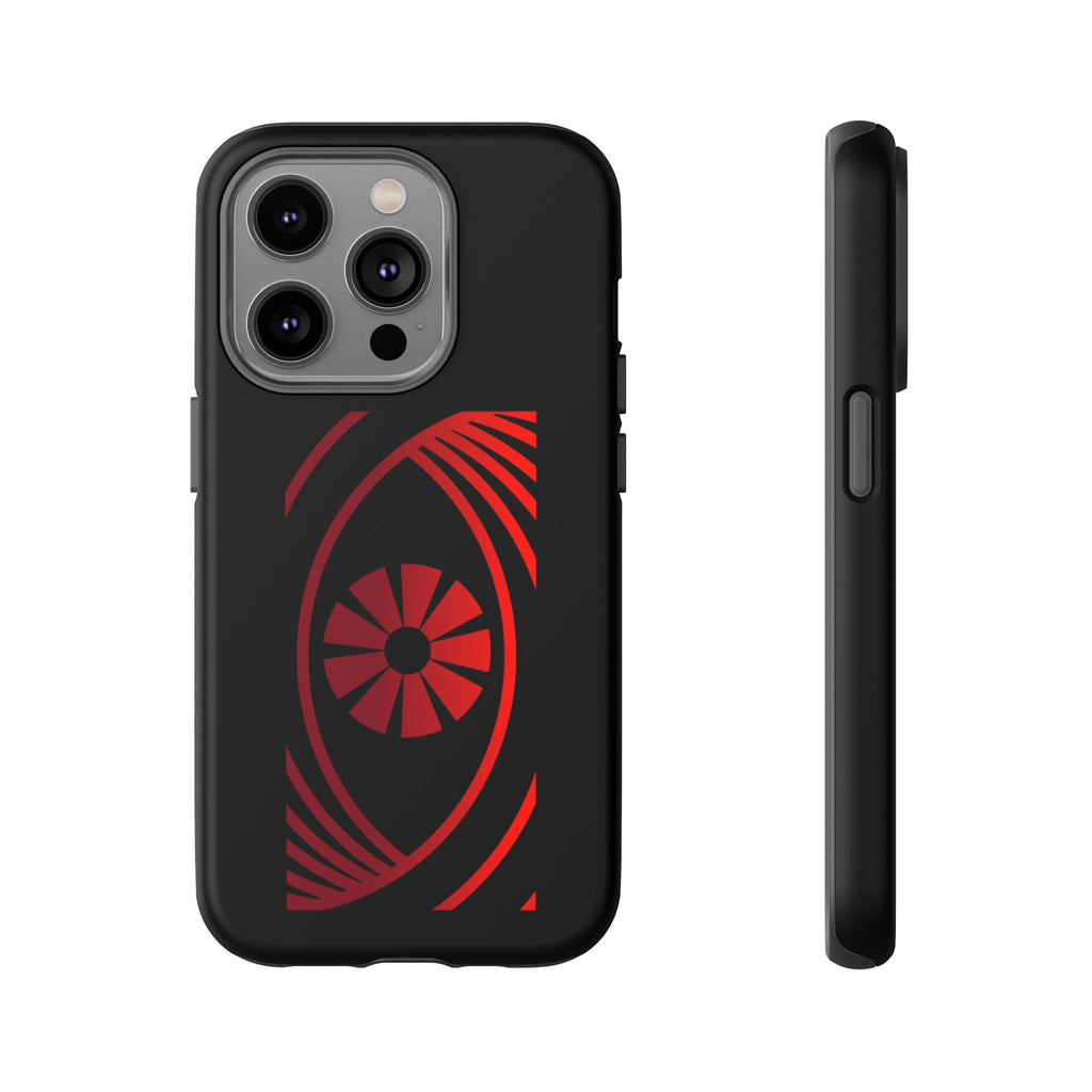 Tough Cases — Red Abstract Eye Graphic Phone Case Printify Phone Case  FUN GUY WORLD