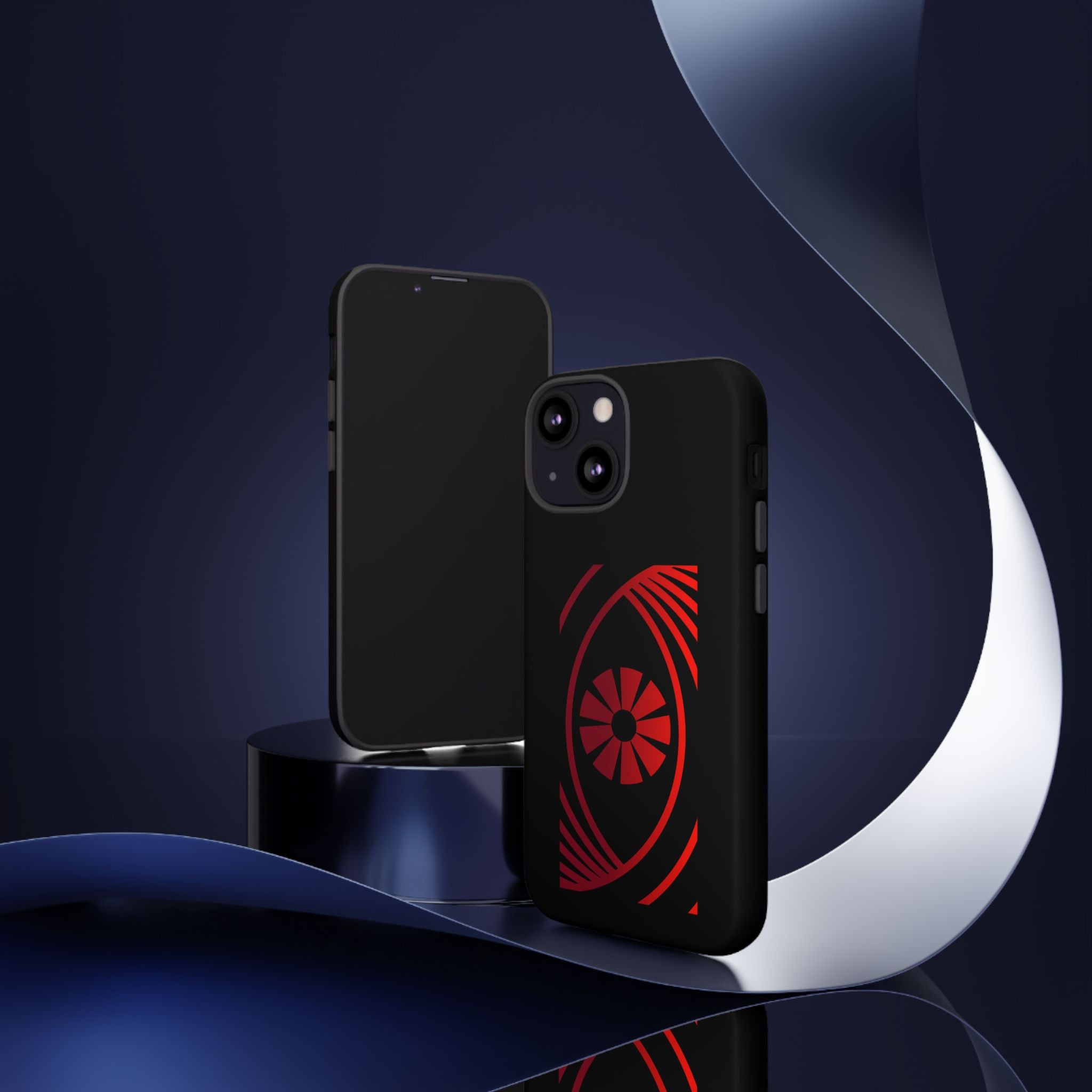 Tough Cases — Red Abstract Eye Graphic Phone Case Printify Phone Case  FUN GUY WORLD