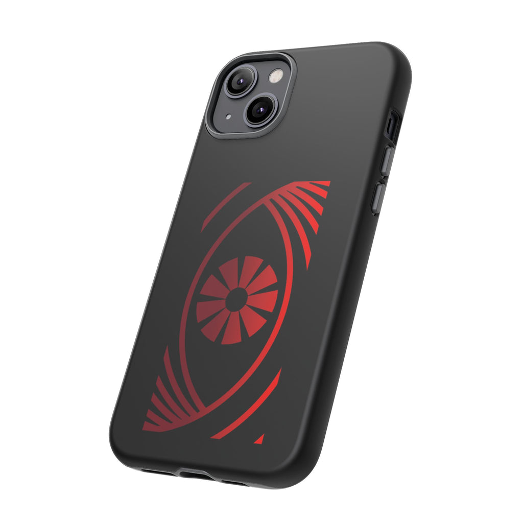 Tough Cases — Red Abstract Eye Graphic Phone Case Printify Phone Case  FUN GUY WORLD