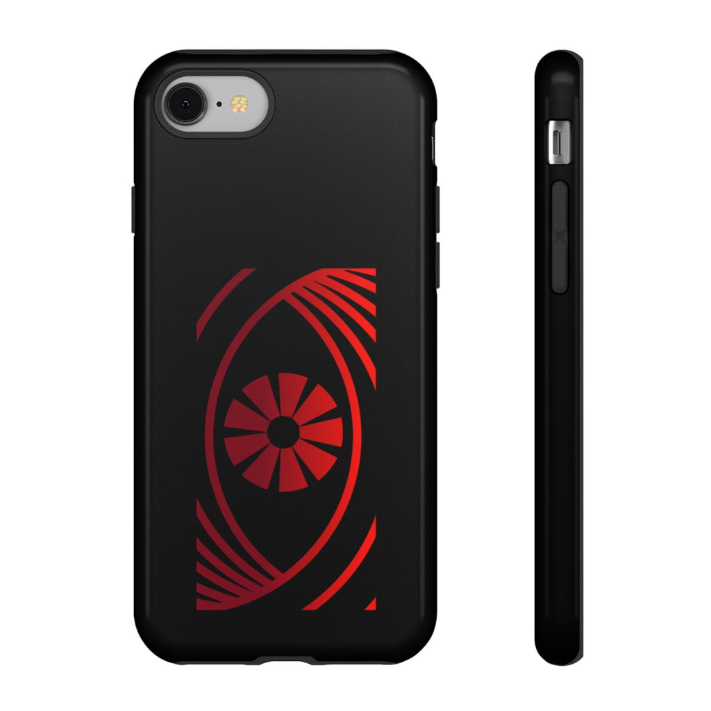 Tough Cases — Red Abstract Eye Graphic Phone Case Printify Phone Case  FUN GUY WORLD