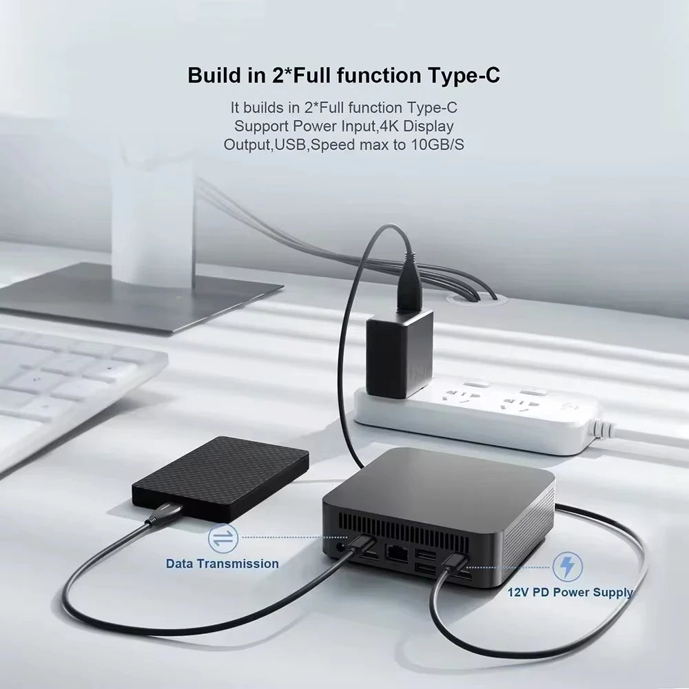 Mini PC Protable Gaming i9 8950HK i3-6100 16GB RAM Windows 11 Pro WIFI6 BT5.2 4K 1TB 2TB SSD 1000Mbps Mini Gamer Computer PC FUN GUYS SHOP   FUN GUYS SHOP
