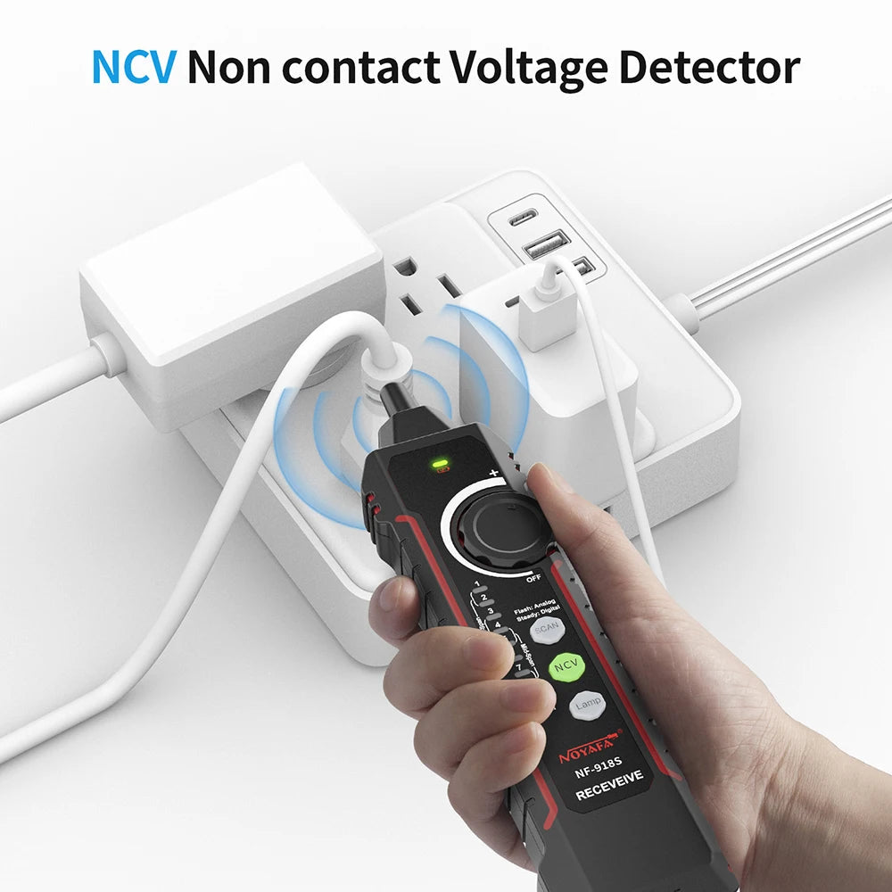 NOYAFA NF-918S Cable Tracker LCD Display Optical Fiber Tester Optical Power Meter Portable Visual Fault Locator Network Tools FUN GUYS SHOP   FUN GUYS SHOP