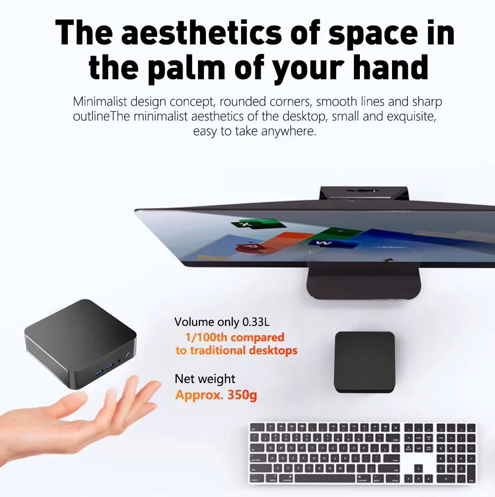 Mini PC Protable Gaming i9 8950HK i3-6100 16GB RAM Windows 11 Pro WIFI6 BT5.2 4K 1TB 2TB SSD 1000Mbps Mini Gamer Computer PC FUN GUYS SHOP   FUN GUYS SHOP