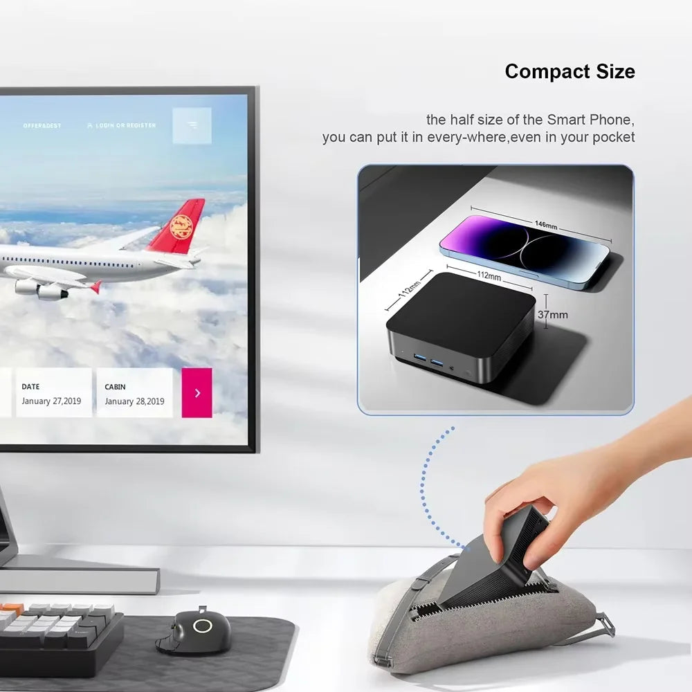 Mini PC Computer Windows 11 Intel Core i9 8950HK RAM 16GB 512GB 1TB SSD Gaming Computer Type-C 4K 60Hz Mini Desktop PC Portable FUN GUYS SHOP   FUN GUYS SHOP