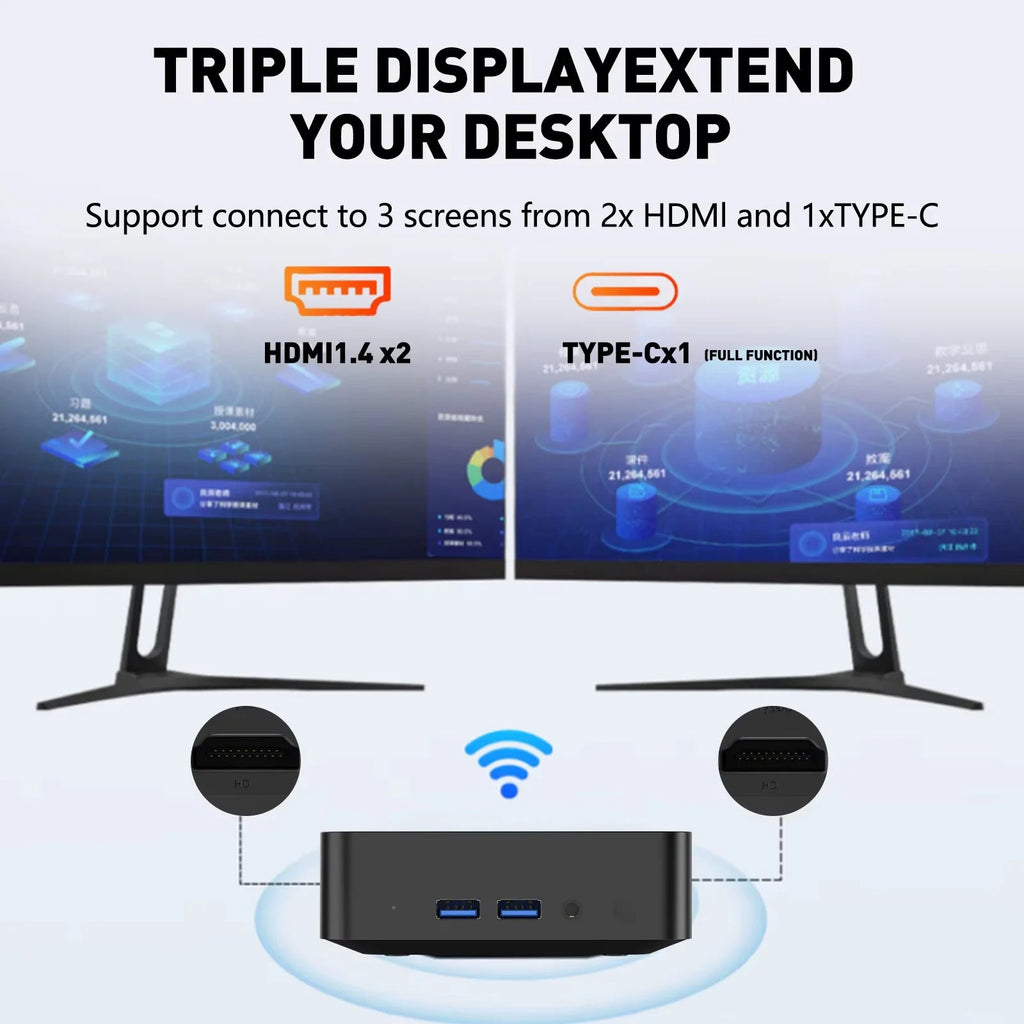 Mini PC Protable Gaming i9 8950HK i3-6100 16GB RAM Windows 11 Pro WIFI6 BT5.2 4K 1TB 2TB SSD 1000Mbps Mini Gamer Computer PC FUN GUYS SHOP   FUN GUYS SHOP