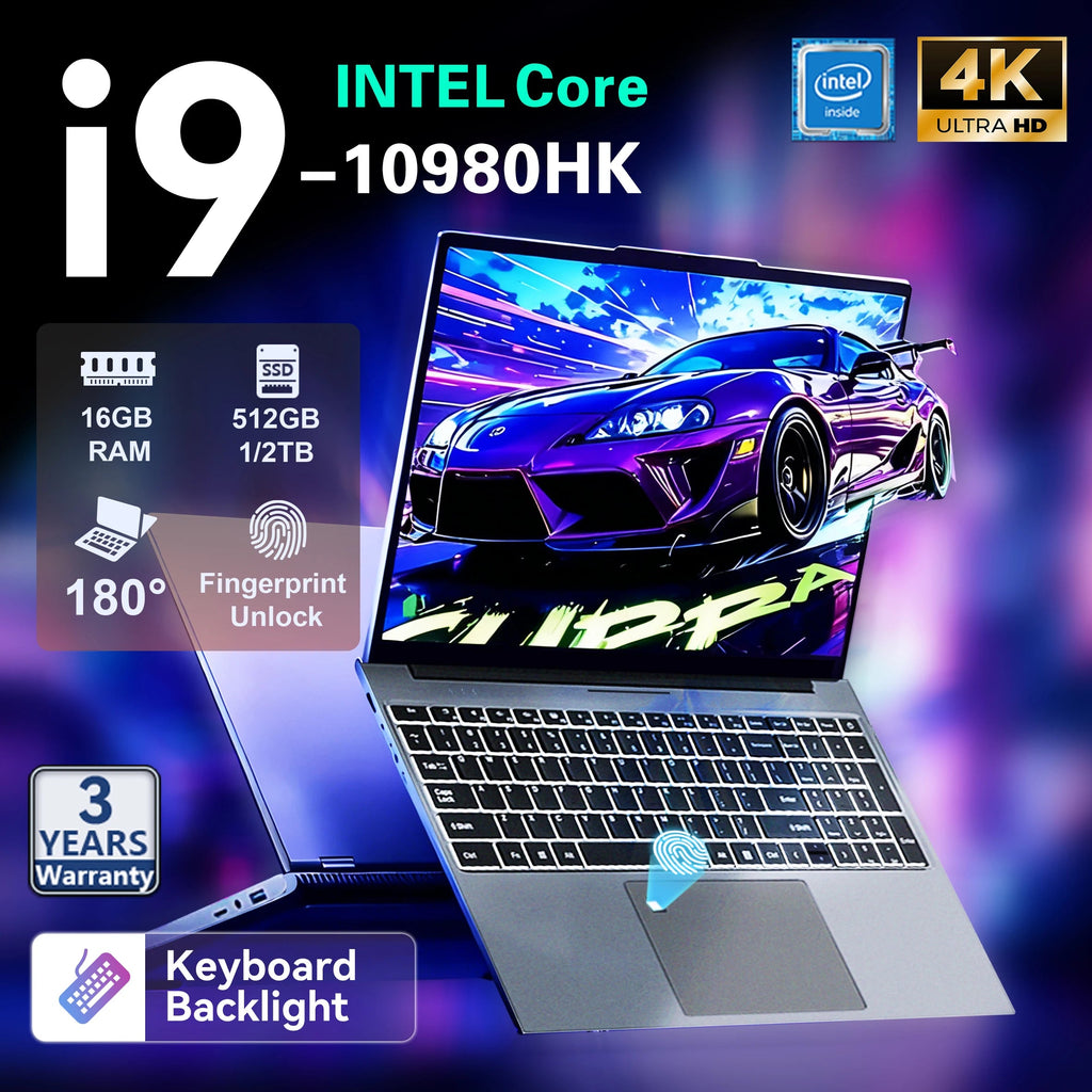 15.6 Windows11 Pro Laptop backlit keyboard Intel Core i9 10980HK 16GB 1TB Laptops Office Computer Fingerprint Unlock Notebook PC FUN GUYS SHOP   FUN GUY WORLD