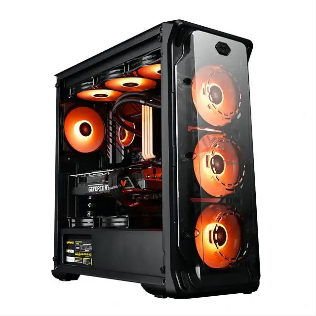 AOTESIER Gaming PC core i7 CPU With 16G RAM 256G SSD HD4600 ATX/ITX/M-ATX full view side panel Temper Glass Front pc gamer FUN GUYS SHOP   FUN GUY WORLD