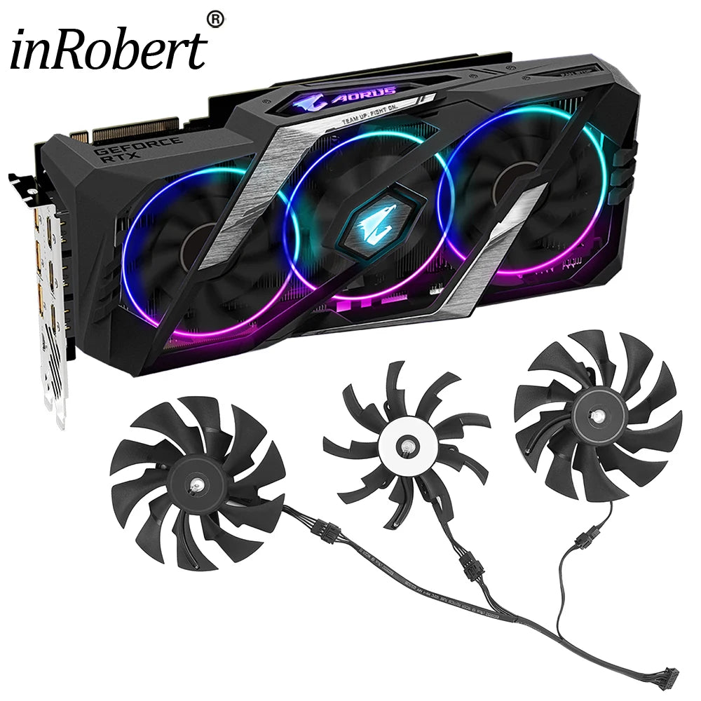 New Original 95MM PLD10015B12H Cooling Fan Replacment For Gigabyte AORUS GeForce RTX 2060 2070 2080 Ti SUPER 8G Graphics Card FUN GUYS SHOP   FUN GUY WORLD