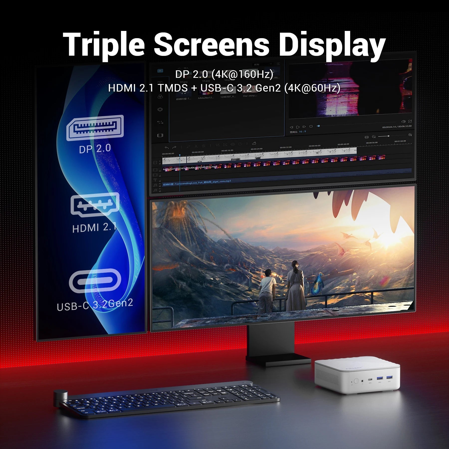 Firebat A5P AM02 Mini PC Computer Ryzen7 8745HS 8C/16T 4.9GHz, Radeon 780M, 16GB DDR5 5600MHz, 512GB SSD, WiFi6, BT5.2 Gaming FUN GUYS SHOP   FUN GUYS SHOP