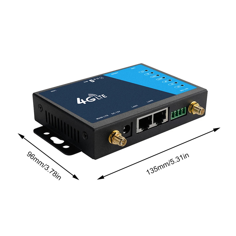 4G WiFi Router Industrial Grade 4G Broadband Wireless Router 4G LTE CPE Router With Sim Card Slot Antenna Firewall Protection FUN GUYS SHOP   FUN GUY WORLD