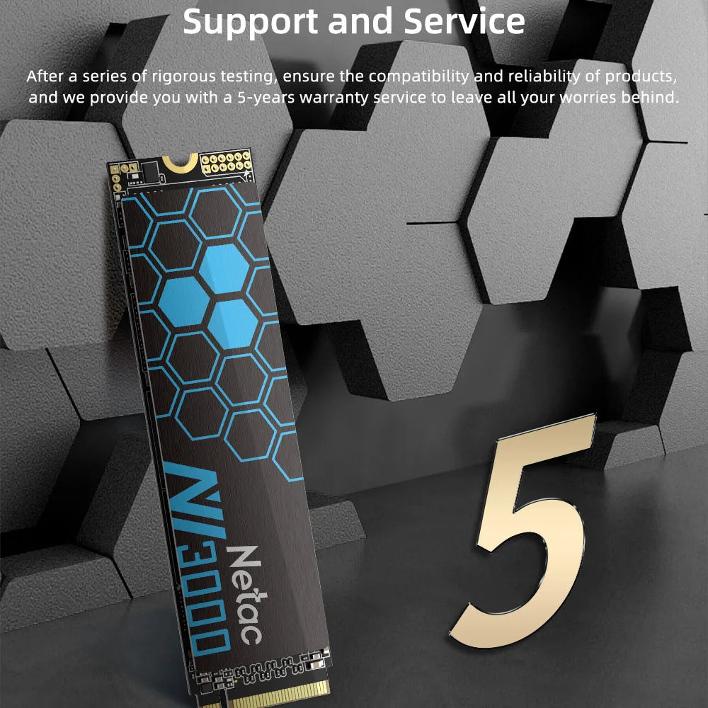 Netac 3500MB/s SSD 1TB 2TB 250GB 500GB SSD NVMe M2 2280 PCIE3.0X4 Hard Drive Internal Solid State Disk for Laptop PC FUN GUYS SHOP   FUN GUY WORLD