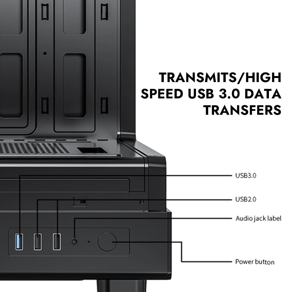 Darkflash DB330M PC Case M-ATX Desktop 270 ° Sea View Room Computer Case USB3.0 Double-Sided Transparent Glass Gamer Cabinet FUN GUYS SHOP   FUN GUY WORLD