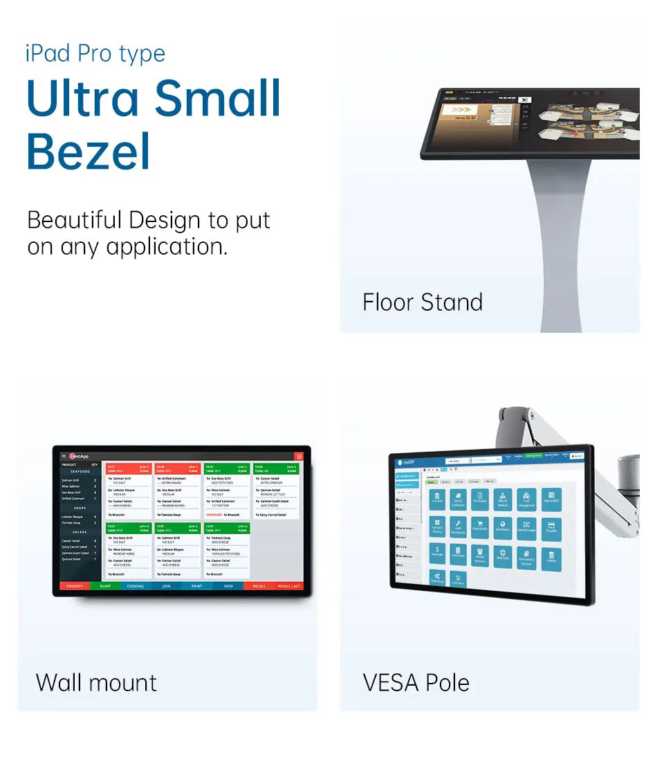 8 To 43 inch Wall mounted PCAP Multi Touch Screen Display Touchscreen Monitor Android 14 Tablet Win 10 Industiral All In One Pc FUN GUYS SHOP   FUN GUYS SHOP