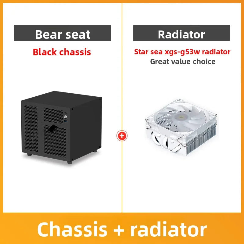 Ursa Minor 4-bay NAS Chassis SFX Power Supply ITX Motherboard,9.9L Ultra-compact Size, 70mm Heat Sink FUN GUYS SHOP   FUN GUY WORLD