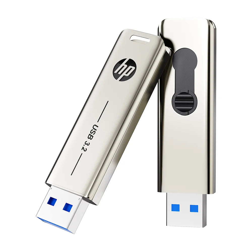 HP Metal Flash Drive USB3.2 Pendrive 32GB 64GB 128GB 256GB Type-C High Speed Memory Stick Rotating USB Stick For PC Cars Car FUN GUYS SHOP   FUN GUYS SHOP