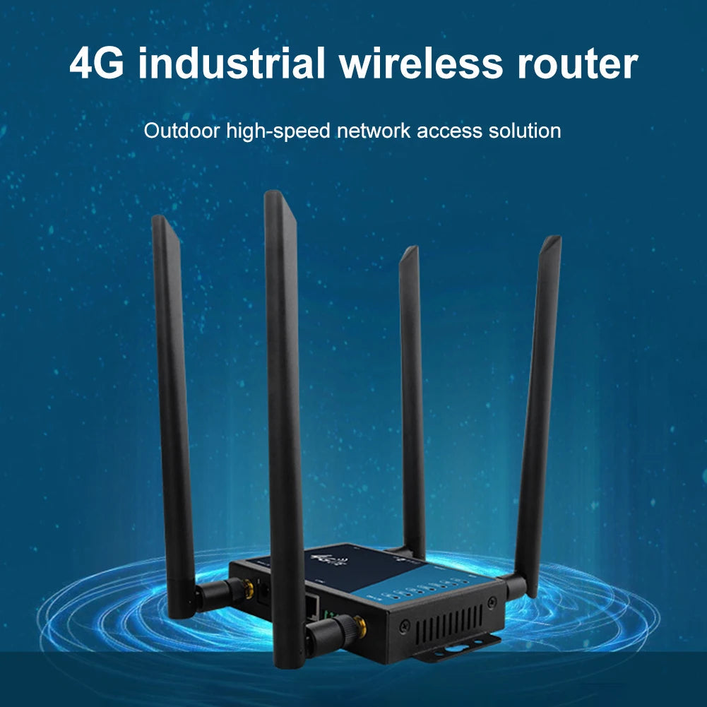 4G LTE Router Industrial Grade 4G Wireless Router 300Mbps 4G LTE CAT6 SIM Card Router Firewall Protection Support 32 Wifi Users FUN GUYS SHOP   FUN GUY WORLD
