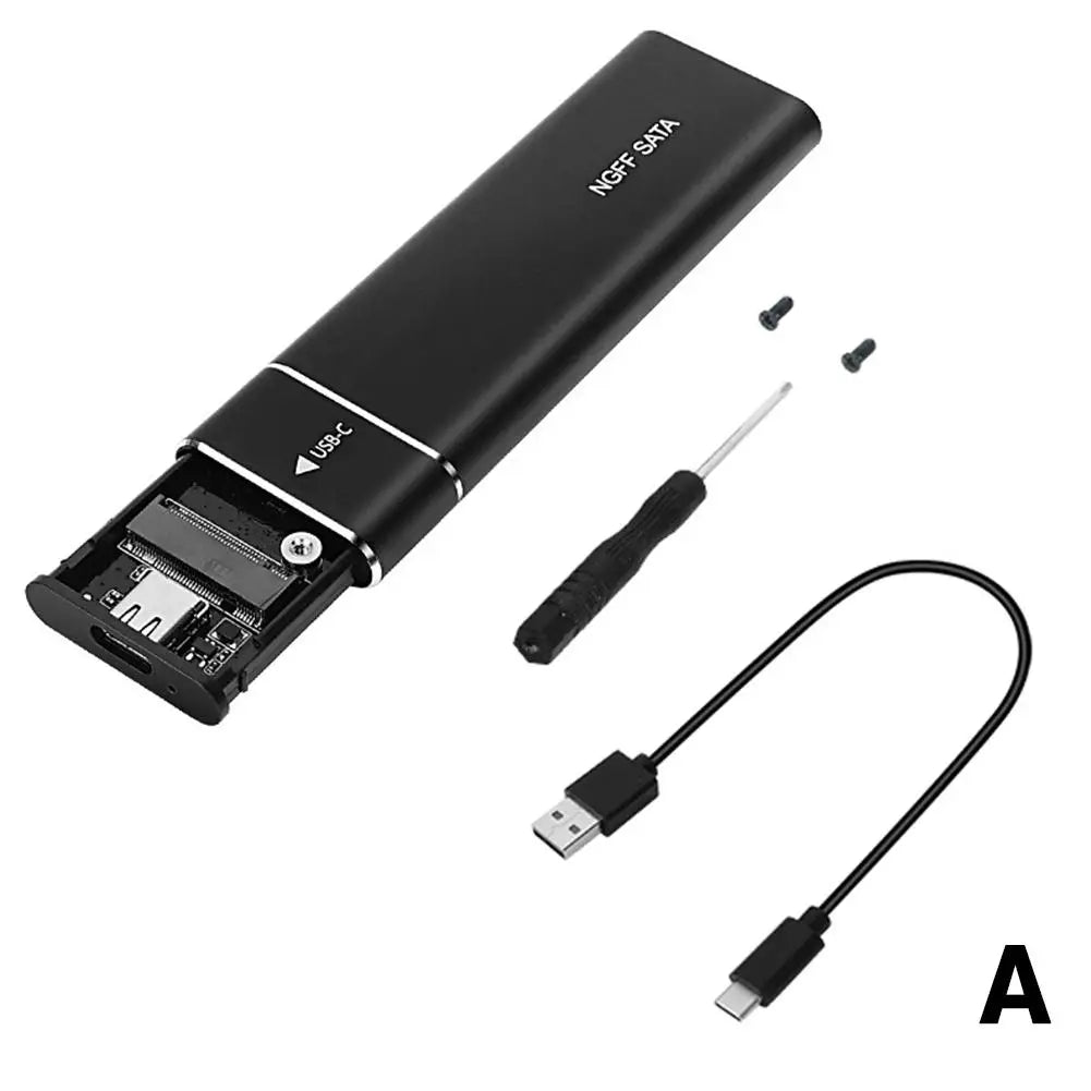 NVME M.2 Solid State Drive External Enclosure 2230/2242/2260/2280 M.2 To USB C 10Gbps SSD Aluminum Case Type C For M And B&M Key FUN GUYS SHOP   FUN GUY WORLD