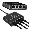 1 To 4 RJ45 Splitter High Speed 1000Mbps Network Connector Splitter HUB 4 Devices Simultaneously Networking for Cat6/7/8 Cable FUN GUYS SHOP   FUN GUY WORLD