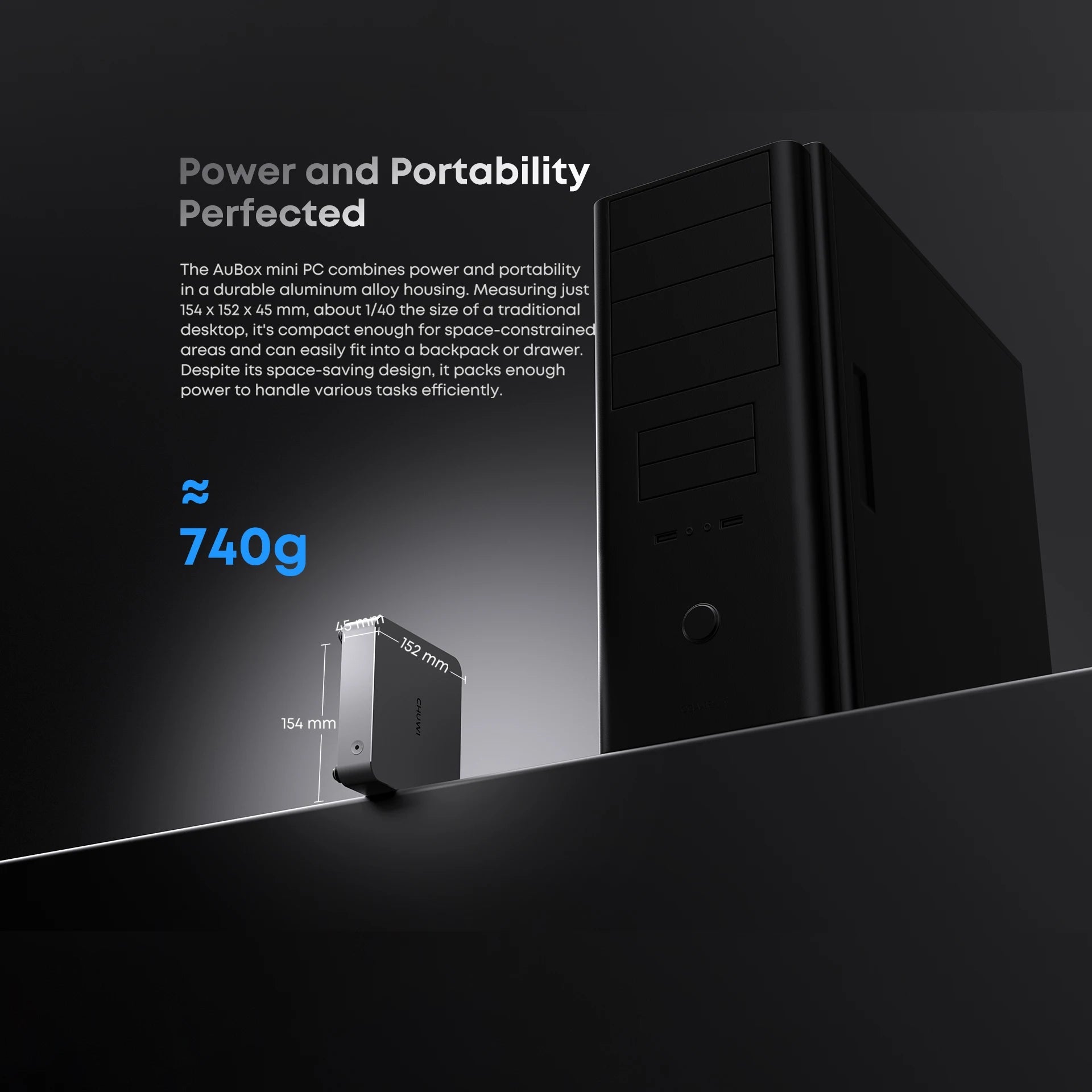 CHUWI AuBox Mini PC AMD Ryzen7 8745HS 16GB DDR5 512GB SSD WiFi 6 BT 5.1 2.5G LAN Support Quad DisplaysUp to 4K Windows 11 Pro FUN GUYS SHOP   FUN GUYS SHOP