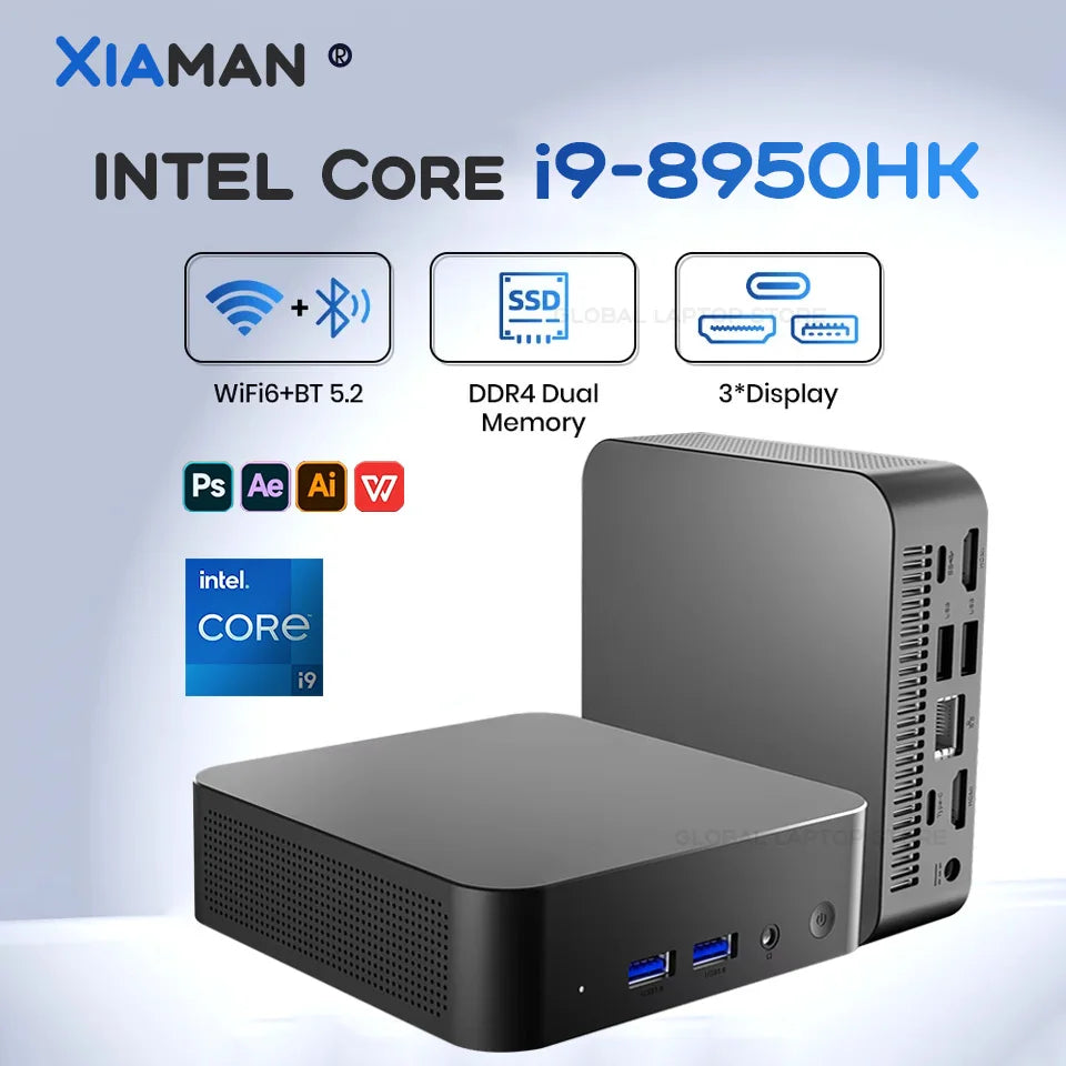 2026 Portable i9 Mini PC Computer Windows 11 Intel Core i9 8950HK 16GB 1TB Gaming Computer Dual-Band WiFi 6-Core Mini Desktop PC FUN GUYS SHOP   FUN GUYS SHOP