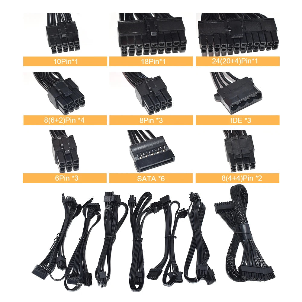 JULONGFENGBAO ATX 850W Full Modular RGB 80Plus Gold 20+4Pin 12V PSU Professional E-Sports Video Game Computer PC Power Supply FUN GUYS SHOP   FUN GUY WORLD