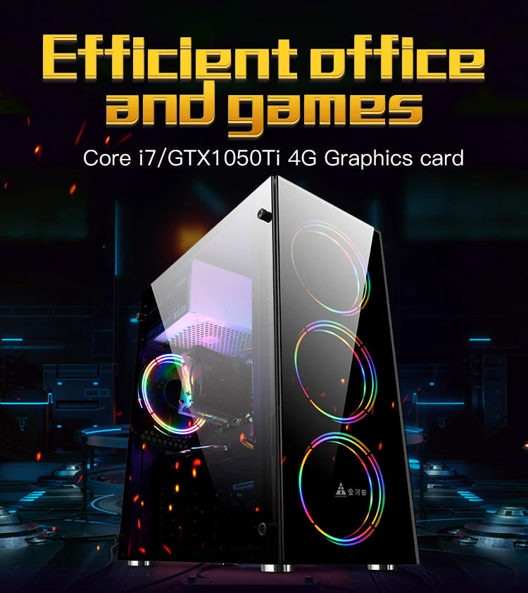 Aotesier Core i7 CPU Affordable Computer full set 8G/16G RAM 256GB SSD home office gaming pc desktop computer gamers  PC GAME FUN GUYS SHOP   FUN GUY WORLD